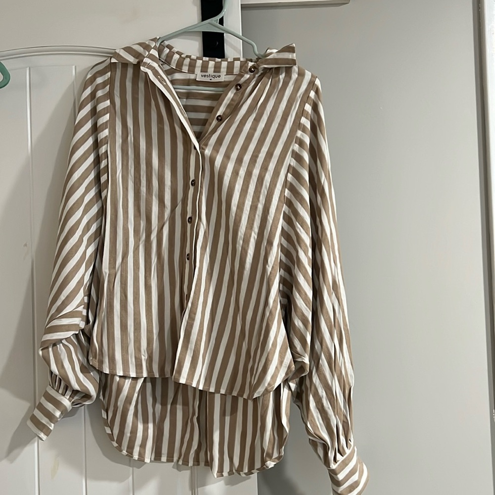 Size medium striped blouse